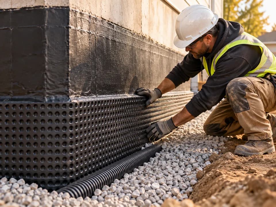 Coordinate protection during foundation crack repair work