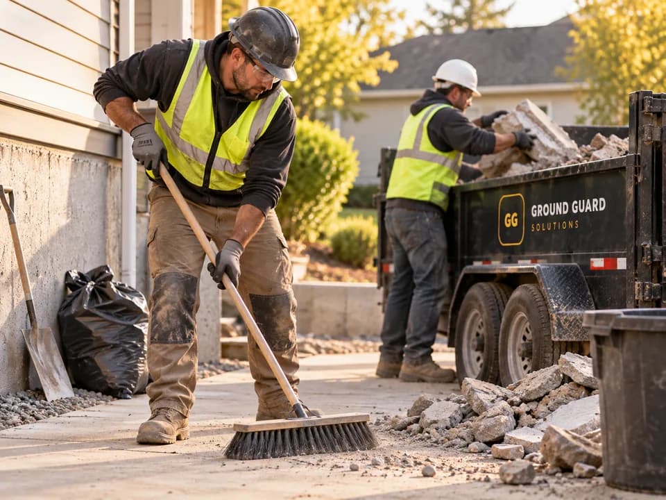 Site Cleanup & Debris Removal by Ground Guard Solutions