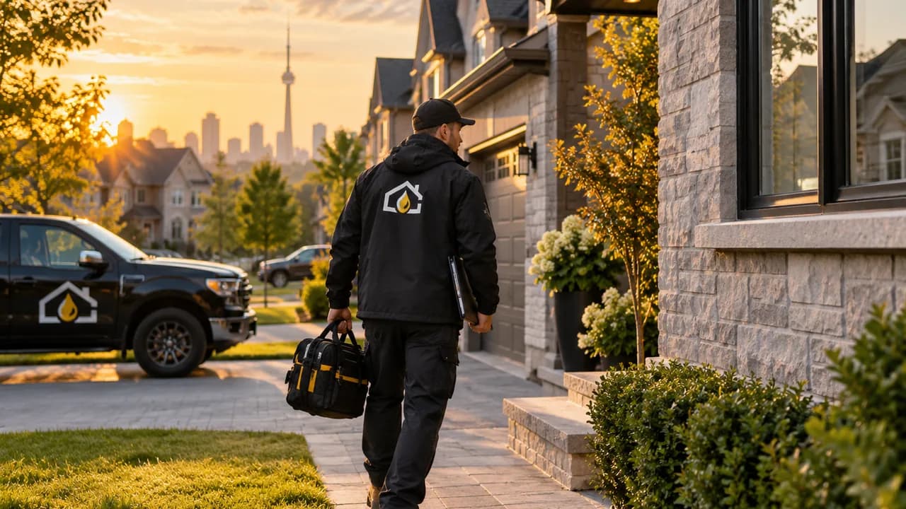 Ground Guard arriving at a residential property in the Greater Toronto Area