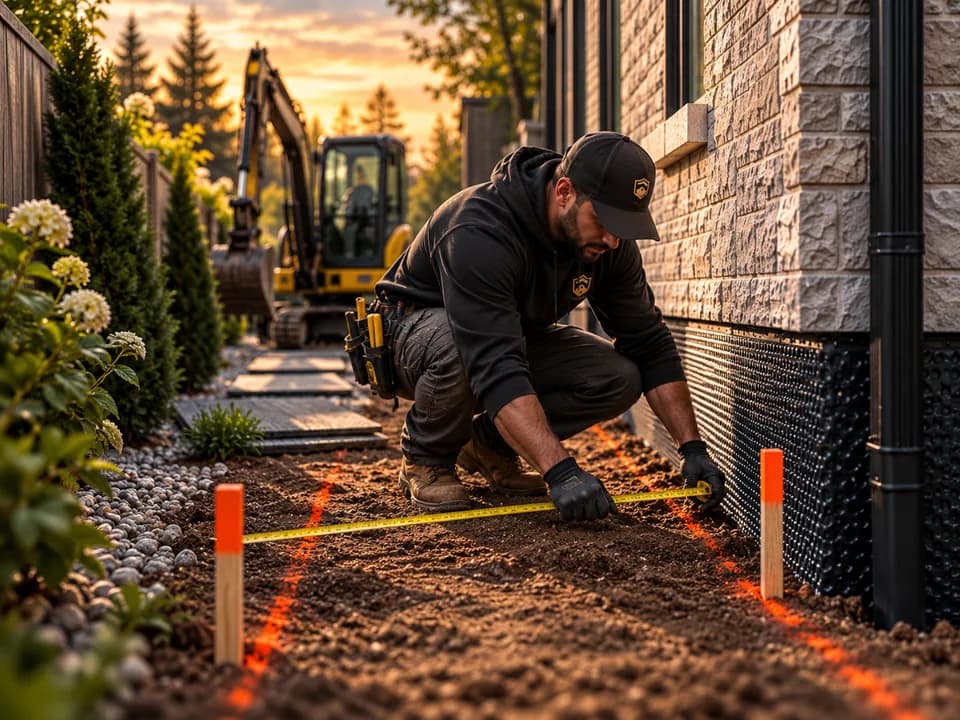 Plan access / excavation during a Ground Guard waterproofing project
